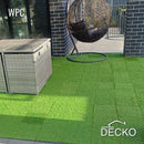 Artificial Grass Tiles - Premium Interlocking Turf | DECKO (11.8" x 11.8" x 0.8" tile) - (One Piece)