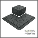 Deck Tiles Ramp Edge for Interlocking PP Flooring | DECKO Lite (12" x 2.36" x 0.78") - High End Polypropylene | 100% Recyclable