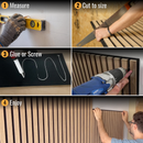 Acoustic Sound Dampening Wall Panels - EBONY Long - box of 3 panels (47.2" x 23.6" x 0.8") 23.1 sq ft total coverage | DECKO SOUNDSCAPE