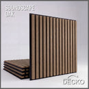 Acoustic Sound Dampening Wall Panels - QAK Square - box of 5 panels (23.6" x 23.6" x 0.8") 19.5 sq ft total coverage | DECKO SOUNDSCAPE