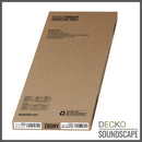 Acoustic Sound Dampening Wall Panels - EBONY Long - box of 3 panels (47.2" x 23.6" x 0.8") 23.1 sq ft total coverage | DECKO SOUNDSCAPE