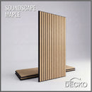 Acoustic Sound Dampening Wall Panels - <b>MAPLE Long</b> - box of 3 panels (47.2" x 23.6" x 0.8") <b>7.7 sq ft</b> coverage | DECKO SOUNDSCAPE