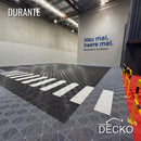 Garage Tile - RED - Interlocking PP Flooring - High End Polypropylene | 100% Recyclable | DECKO DURANTE (15.8" x 15.8" x 0.7" tile)