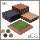 Deck Tiles - Premium WPC Interlocking | DECKO (11.8" x 11.8" x 0.8") - choose color - (One Piece)