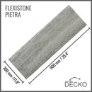 Flexible 3D Stone Wall Panel Sample - PIETRA GRIGIA | DECKO Flexistone - Free Shipping
