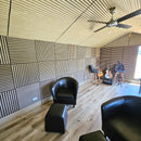 Acoustic Sound Dampening Wall Panels - MAPLE Long - box of 3 panels (47.2" x 23.6" x 0.8") 23.1 sq ft total coverage | DECKO SOUNDSCAPE