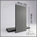 Acoustic Sound Dampening Wall Panels - BEECH Long - box of 3 panels (47.2" x 23.6" x 0.8") 23.1 sq ft total coverage | DECKO SOUNDSCAPE