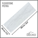 Flexible 3D Stone Wall Panel Sample - PIETRA ALBA | DECKO Flexistone - Free Shipping