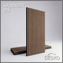Acoustic Sound Dampening Wall Panels - OAK Long - box of 3 panels (47.2" x 23.6" x 0.8") 23.1 sq ft total coverage | DECKO SOUNDSCAPE