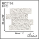 Flexible 3D Stone Wall Panel Sample - BRICO NATURALE | DECKO Flexistone - Free Shipping