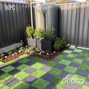 Artificial Grass Tiles - Premium Interlocking Turf | DECKO (11.8" x 11.8" x 0.8" tile) - (One Piece)