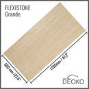 Flexible 3D Stone Wall Panel Sample - TRAVERTINO | DECKO Flexistone - Free Shipping