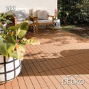 Deck Tiles - Premium WPC Interlocking - TEAK | DECKO (11.8" x 11.8" x 0.8" tile) - (One Piece)