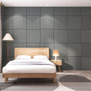 Acoustic Sound Dampening Wall Panels - BEECH Square - box of 5 panels (23.6" x 23.6" x 0.8") 19.5 sq ft total coverage | DECKO SOUNDSCAPE