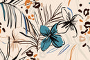 Voguish Light Beige Floral Wallpaper