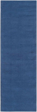 Brockton Solid Blue Wool Rug