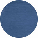 Brockton Solid Blue Wool Rug