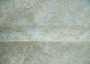 Fine Hand Knotted 8x10 Beige and Ivory Transitional Wool and Bamboo Silk Area Rug