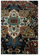 Fine Hand Knotted Brown and Ivory 8x10 and 9x12 Traditional Wool Area Rug