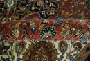 Fine Hand Knotted Brown, Ivory and Black 8x10 and 10x14 Traditional Wool Rug