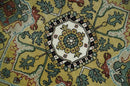 Fine Knots Beige, Brown and Ivory 9x12 Hand knotted Traditional Wool Area Rug