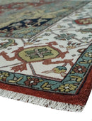 Fine Knots Beige, Brown and Ivory 9x12 Hand knotted Traditional Wool Area Rug