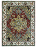 Fine Knots Beige, Brown and Ivory 9x12 Hand knotted Traditional Wool Area Rug