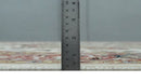 Fine Knots Red, Ivory and Olive 8x10 Hand knotted Traditional Wool Area Rug,