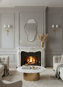 Asymmetrical Brass Mirror - Handmade Wall Brass Mirror