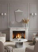 Italian Silver Brass Frame Aesthetic Mirror