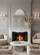 Arch Nickel Brass Frame Mirror