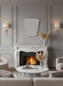 Silver Framed mirrors - Italian Wavy Brass Mirror