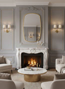 Oblong Brass Mirror - Modern Aesthetic Mirror