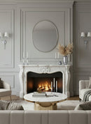 Handmade Silver Brass Oval Mirror