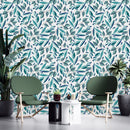 Fashionable Green Leaves Wallpaper Chic