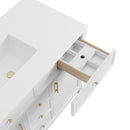 James Martin Bellshire 120" Single Bathroom Vanity, Bright White