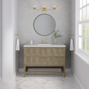 James Martin Emmeline 48" Single Bathroom Vanity, Pebble Oak