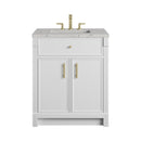 James Martin Bellshire 30" Single Bathroom Vanity, Bright White