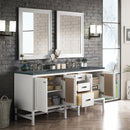 James Martin Addison 72" Double Bathroom Vanity, Glossy White
