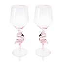 3D Flamingo Wine Glass