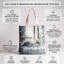 Flannel Cat Tote Bag – Zippered, Two-Sided Printed Shoulder Bag