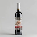Flannel Christmas Wine Label