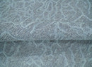 Flatwoven 8x10 Hand Made Silver Modern Minimalist Art Silk and Wool Rug