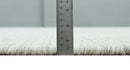 Flatwoven Dhurrie 8x10 and 9x12 Modern Checkered Beige and Ivory Wool Area Rug, Layering Rug | TRDCP830