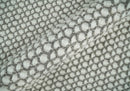 Flatwoven Dhurrie 8x10 and 9x12 Modern Checkered Gray and Ivory Wool Area Rug, Layering Rug | TRDCP832
