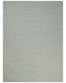 Flatwoven Dhurrie 8x10 and 9x12 Modern Checkered Gray and Ivory Wool Area Rug, Layering Rug | TRDCP832