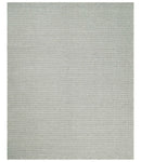 Flatwoven Dhurrie 8x10 and 9x12 Modern Checkered Gray and Ivory Wool Area Rug, Layering Rug | TRDCP832