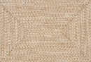 Cream Braided Faux Jute Rug