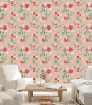 Stylish Light Floral Wallpaper Tasteful