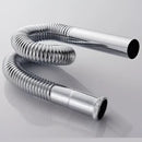 Flexible chrome brass siphon sink drain pipe kitchen water tube